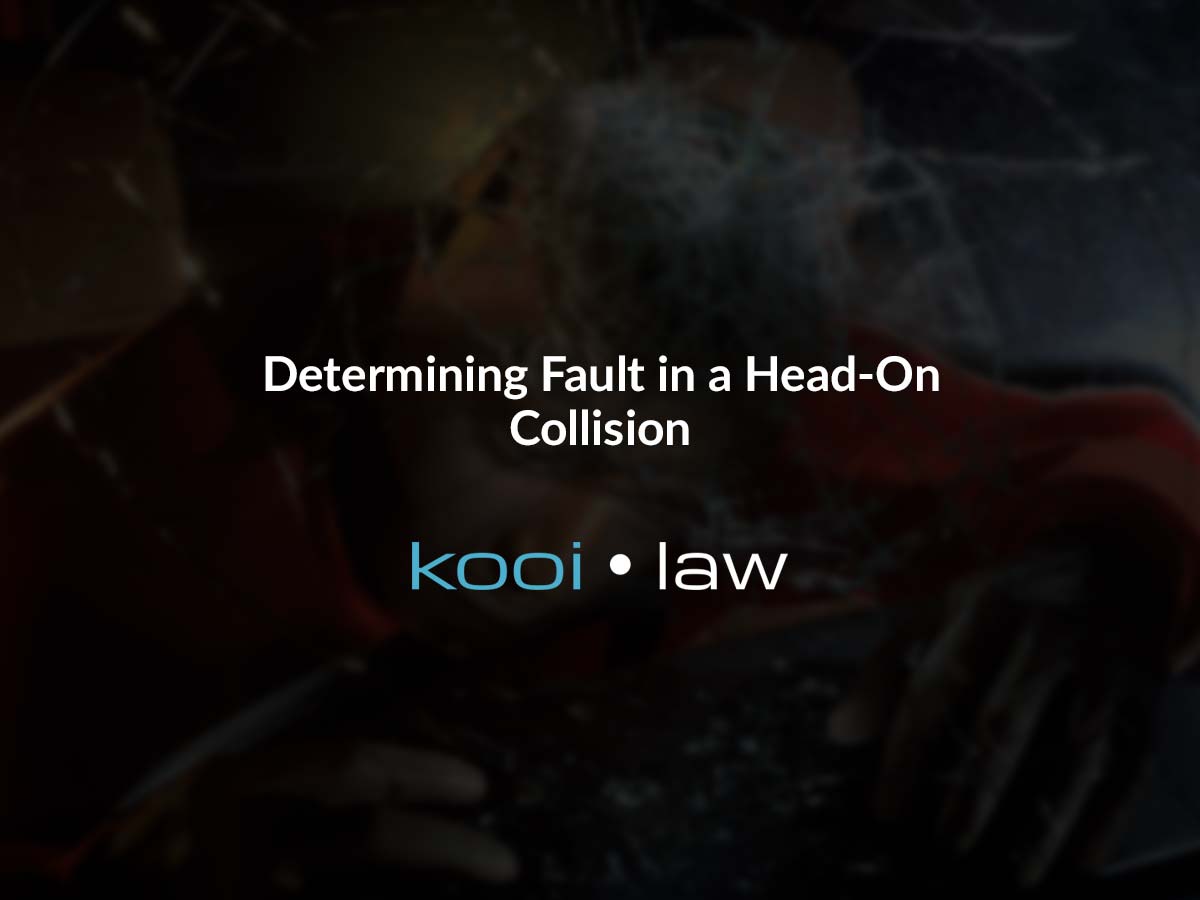 Determining Fault in a Head-On Collision