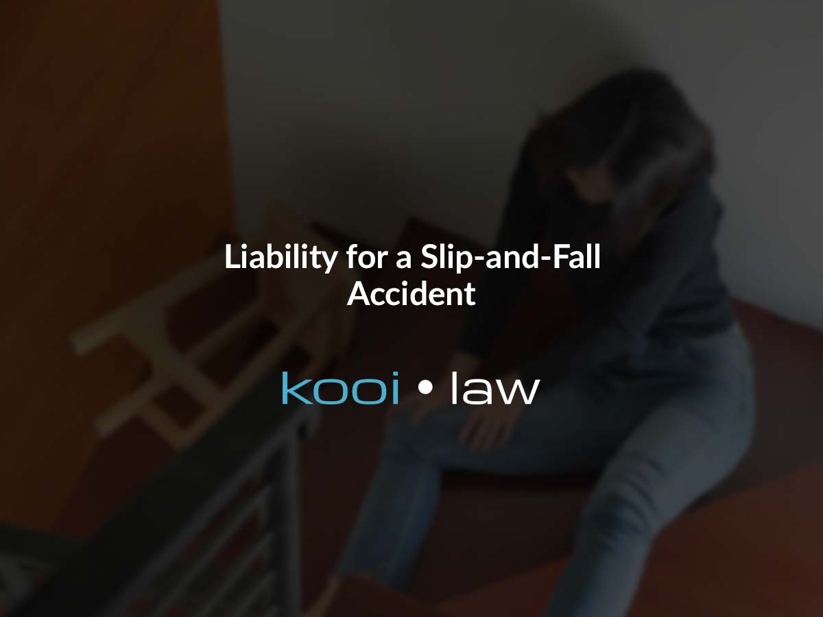 Liability for a Slip-and-Fall Accident